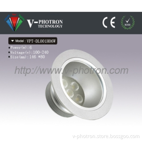 best sell on high power 6w LED down light